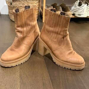 Free People Tan Heeled Boots